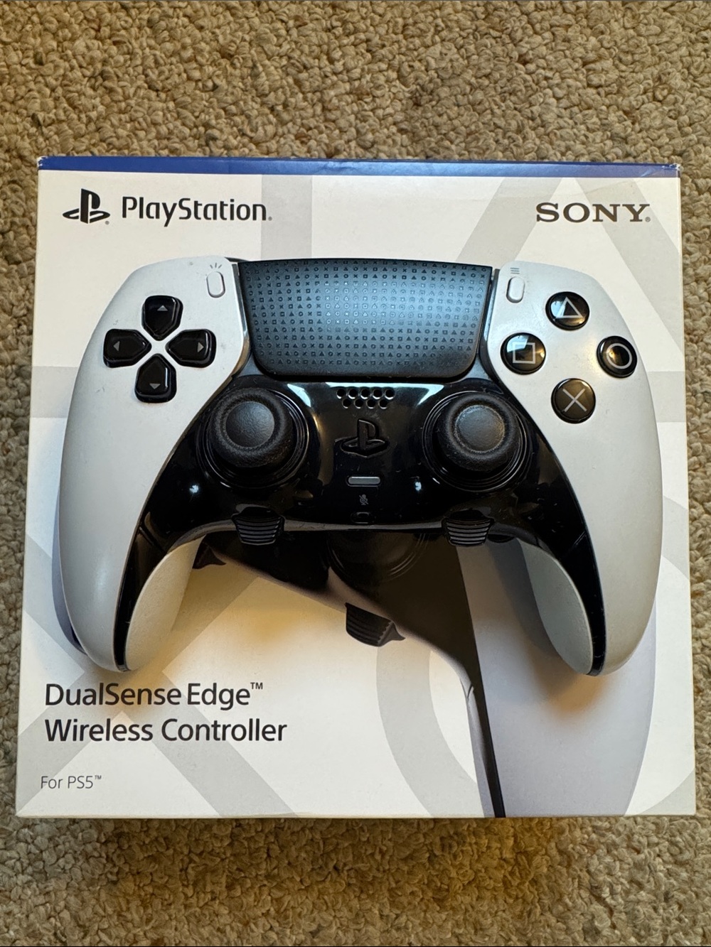 Sony DualSense Edge Wireless Controller — White and Black